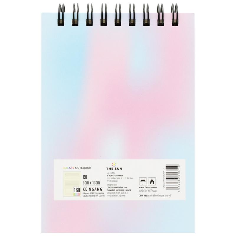 Sổ Lò Xo Bìa Cứng Galaxy B7 - Không Kẻ Có Chấm - 160 Trang 80gsm - The Sun 02