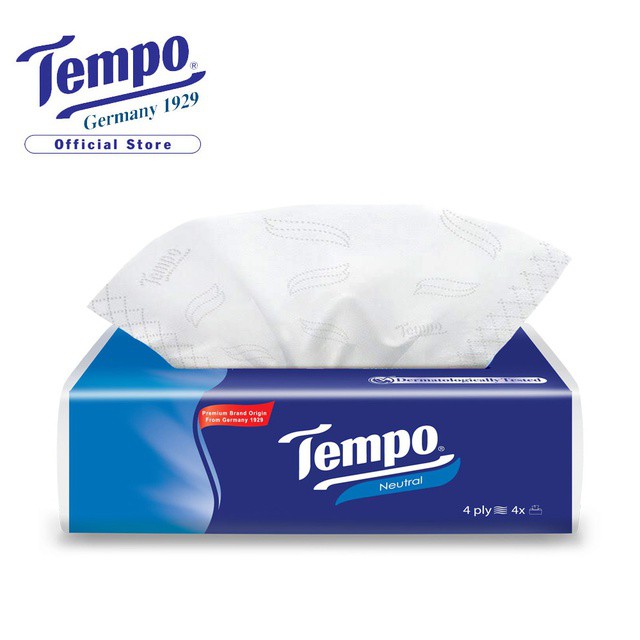 Khăn Giấy Rút Tempo Icy Menthol 4 Lớp 90 tờ