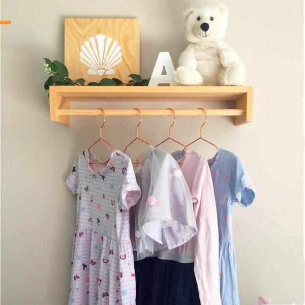 Set 3 Kệ gỗ treo tường Giá treo đa năng phòng tắm gỗ thông tư nhiên