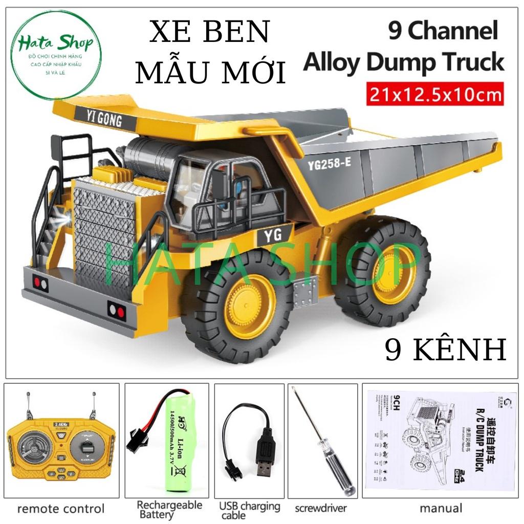 Combo bộ 3 Xe múc + Xe ủi + Xe Ben điều khiển từ xa kim loại YIGONG cao cấp hàng chất lượng cao