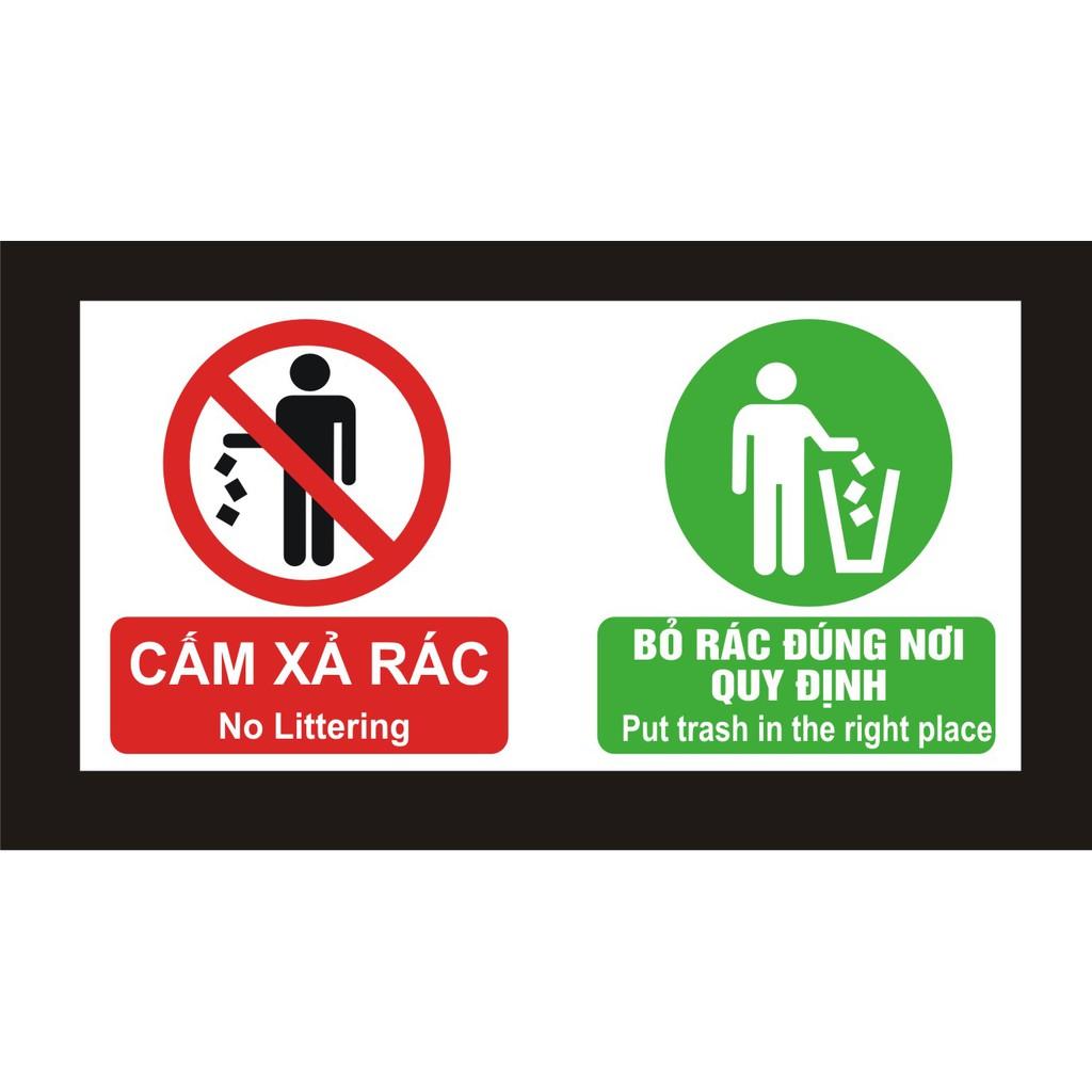 BIỂN CẤM XẢ RÁC - CẤM XẢ RÁC,Loại nhỏ