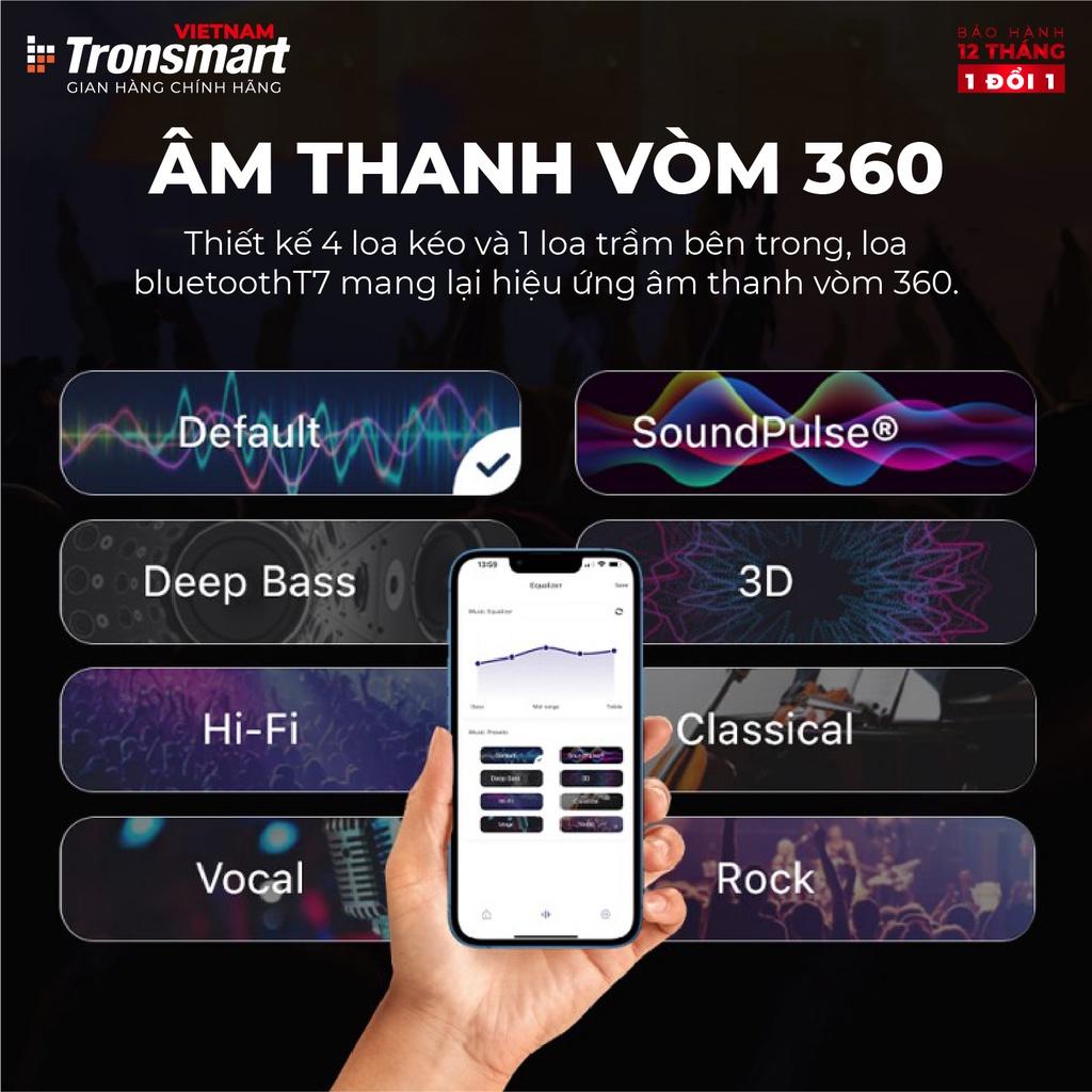 Loa Bluetooth Tronsmart T7 Công suất 30W Âm thanh siêu trâm 12h Playtime - Hàng chính hãng - Bảo hành 12 tháng