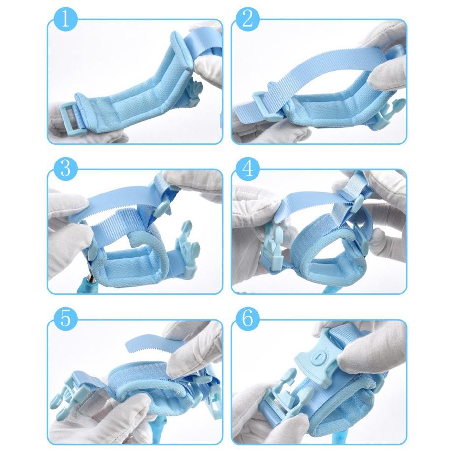 Bé Dây Chống Lạc Cổ Tay Liên Kết Ngoài Trời Cho Trẻ Đi Bộ Dây Đai Ban Nhạc Trẻ Em Dây Tập Đi Dây Xích Dây Đeo An Toàn Dây