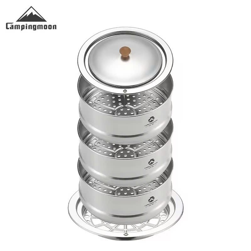 Nồi / Xửng hấp 3 tầng cỡ lớn Campingmoon S363-3S