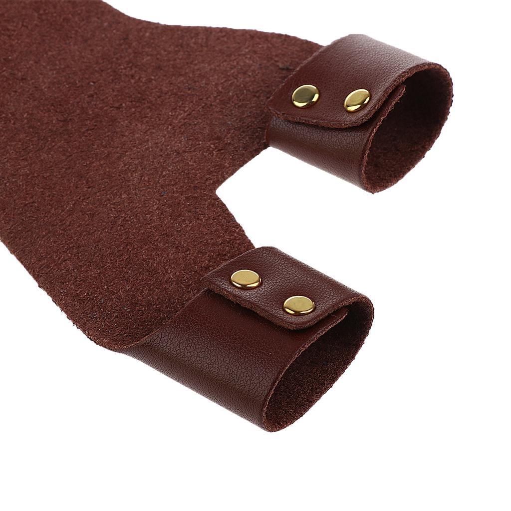 PU Leather Archery Target Hunting Bow Hand Protector Guard Shooting Glove
