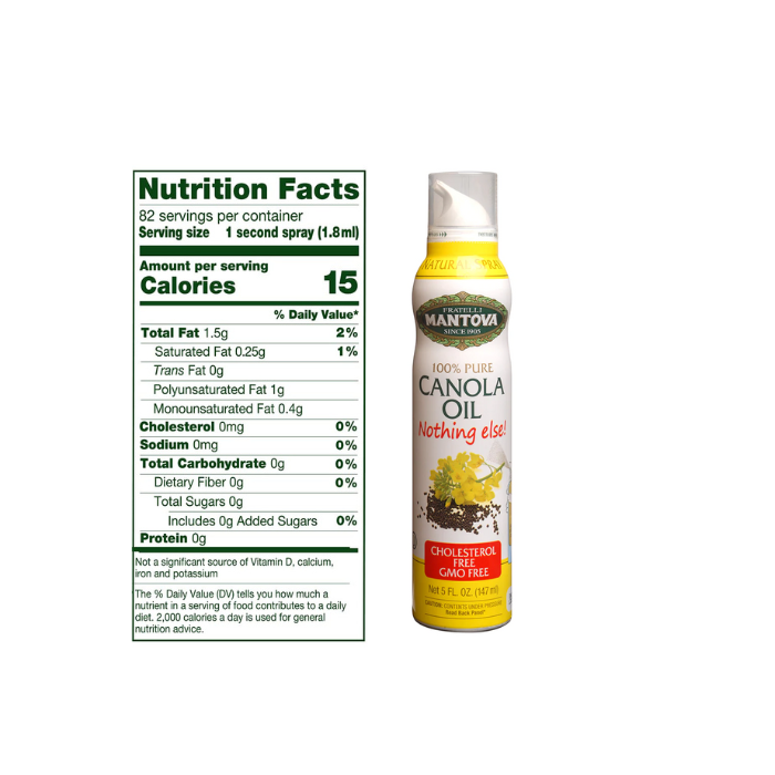 Dầu Ăn Dạng Xịt Hạt Cải Mantova - Canola Oil Spray