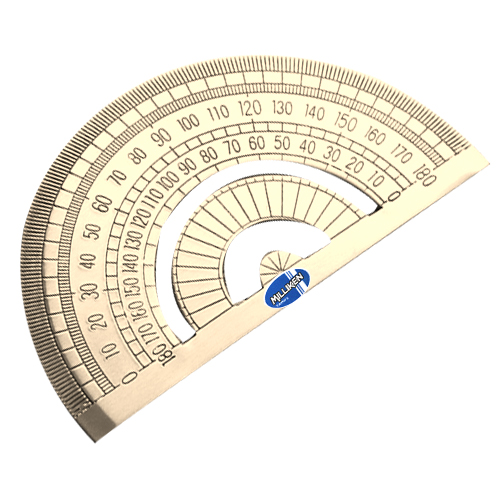 Thước đo độ 180 độ bằng đồng Milliken