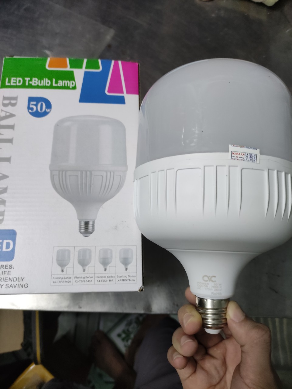 Bóng đèn led trụ 50w to phi 13.cm