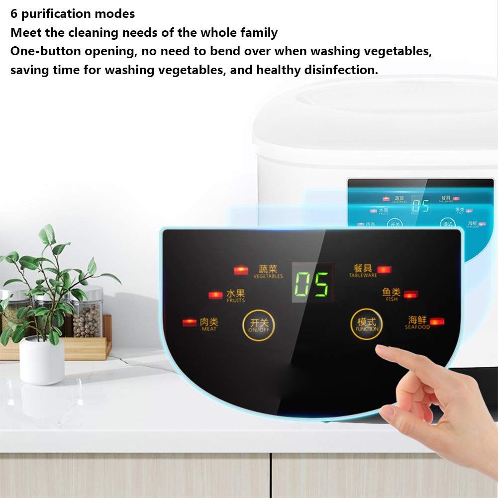 Máy rửa rau củ khử trùng ozone Automatic Household Ultrasonic Cleaning Device