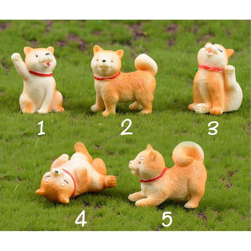 Tiểu Cảnh - Chú chó Shiba vàng làm tiểu cảnh/ charm slime /terrarium/ mô hình trang trí - chaucaydep