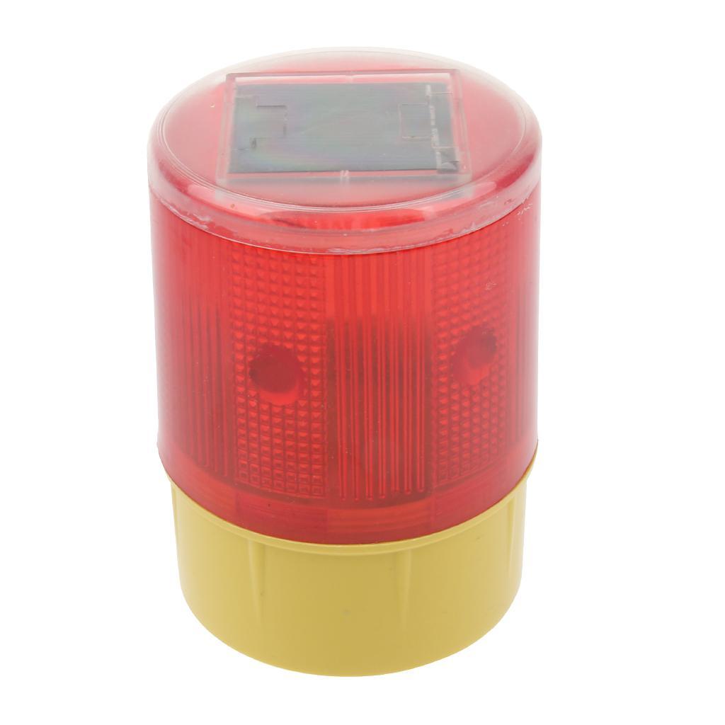 Solar Powered Emergency LED Beacon Light, Strobe Flashing Warning Lights - 3.7V