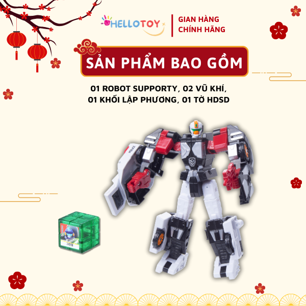 Đồ chơi robot biến hình Hello Carbot Supporty| Biến hình 2 trong 1 | Hàng chính hãng