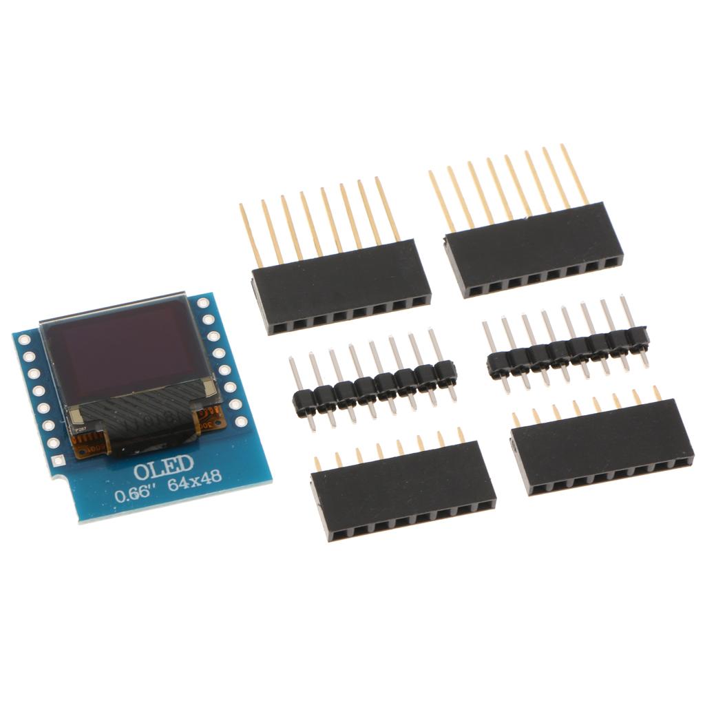 Mini SSD1306 0.66 IIC 64x48 OLED MÀN HÌNH LCD Màn Hình Hiển Thị LED MODULE cho Arduino