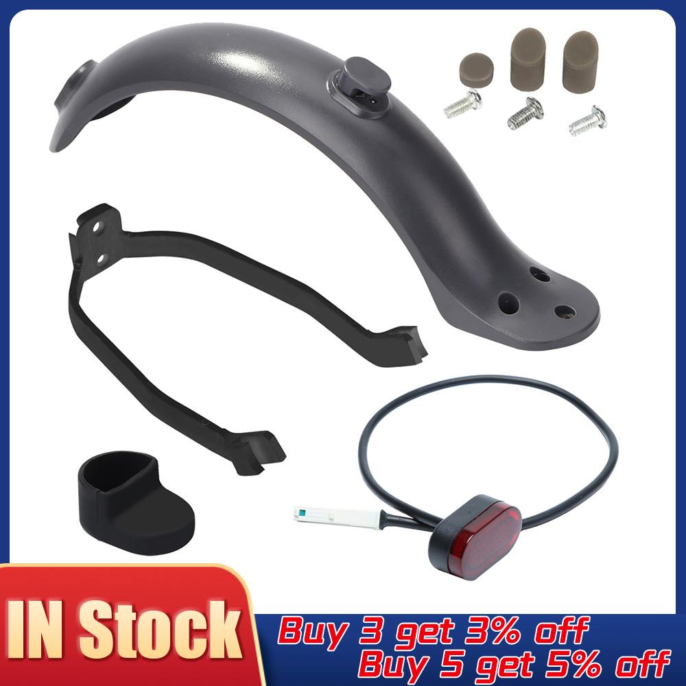 Xe tay ga phía sau Mud Guard Chân đèn hậu Set Set Skators Skateboard Mud Guard Fender Fender cho Xiaomi M365 Phụ kiện Color: g