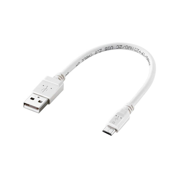 Dây Cáp Micro USB (A-microB) Sạc Nhanh 2.A Elecom MPA-AMBC2U02 (0.2m) - Hàng Chính Hãng