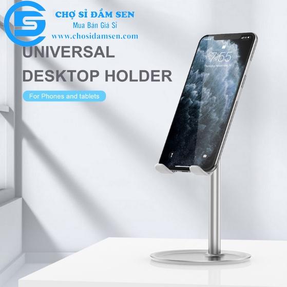 Giá điện thoại K1, giá đỡ điện thoại desktop đế tròn có thể đỡ ipad máy tính bảng các loại G280-GiaDt-K1