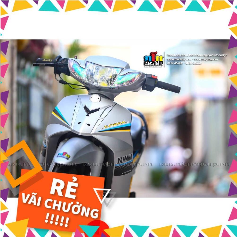 Tem Rời Sirius Mẫu Chữ Spark Lưới Bạc Đen