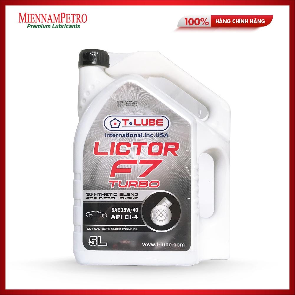 Dầu Nhớt Tlube Lictor F7 Turbo 15W-40 CI-4 5L Bảo Vệ Động Cơ Diesel Xe Khách Trong Điều Kiện Vận Hành Liên Tục