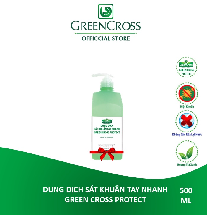 Gel sát khuẩn tay dùng trong gia dụng và y tế - GREEN CROSS TOTAL DEFENSE - Can 5 Lít Tặng thêm 1 chai sát khuẩn tay nhanh Green Cross Protect 500ml