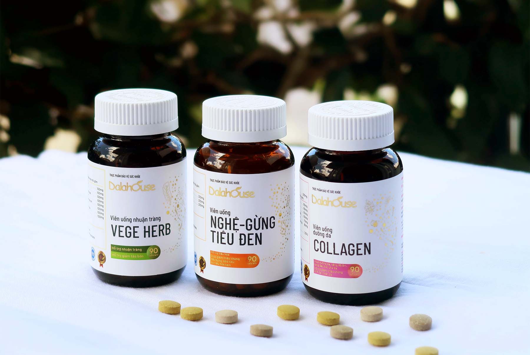 Viên uống rau củ Dalahouse - Viên rau dưỡng da collagen phục hồi & bảo vệ làn da, ngăn ngừa lão hóa. cải thiện chức năng hệ tiêu hóa