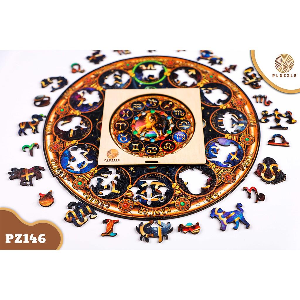 PLUZZLE Bộ xếp hình gỗ thông minh puzzle đồ chơi ghép hình 12 Cung Hoàng Đạo - Cung Sư Tử - PZ146