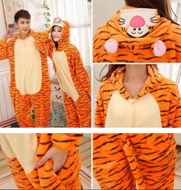 Bộ Đồ Thú Hổ Cam - Bộ đồ hình thú Hổ cam Người Lớn