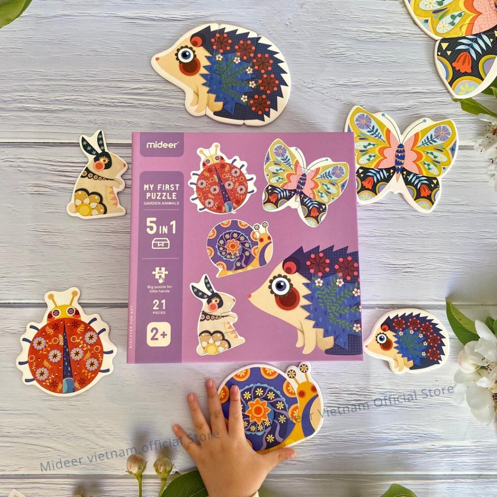 Đồ Chơi Ghép Hình Cho Bé Mideer My First Puzzle Animals in the Forest Mideer