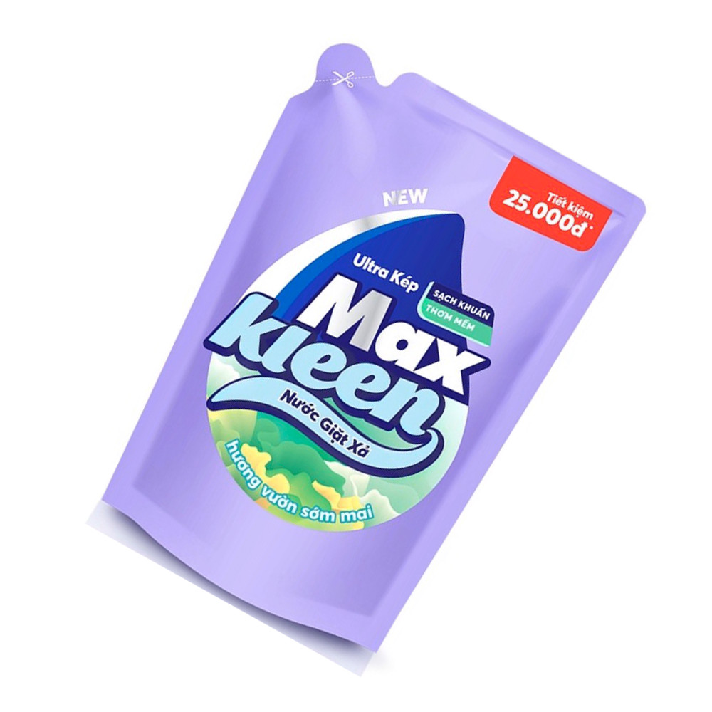 Túi nước giặt MaxKleen hương vườn sớm mai 2,4kg