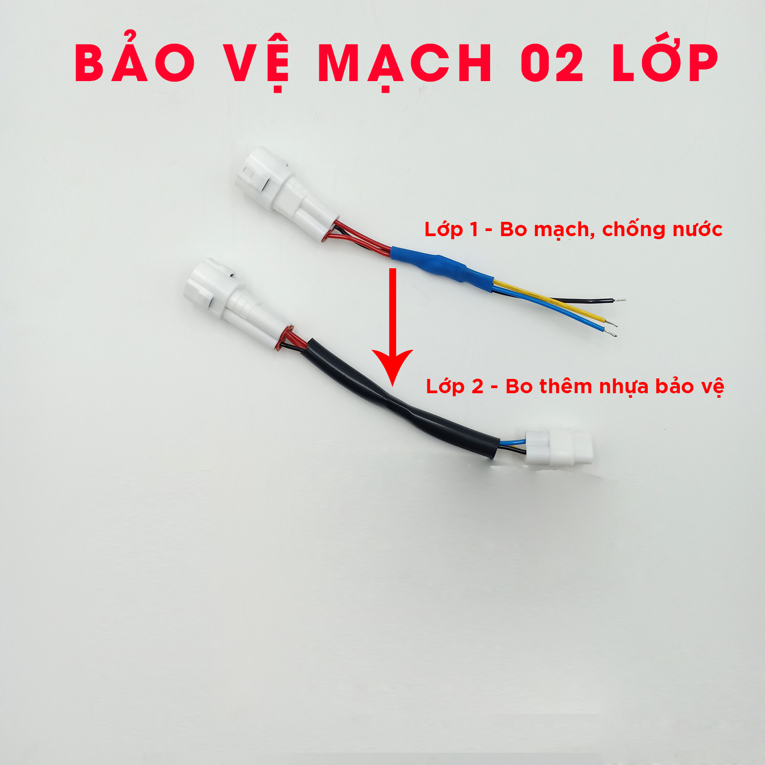 Bộ mạch sẵn giắc zin tạo chớp stop F1 nhiều kiểu chớp cho Exciter 150, NVX, Nouvo 5 6, R15