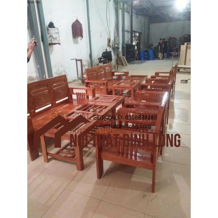 Bộ bàn ghế gỗ pơmu giá thật