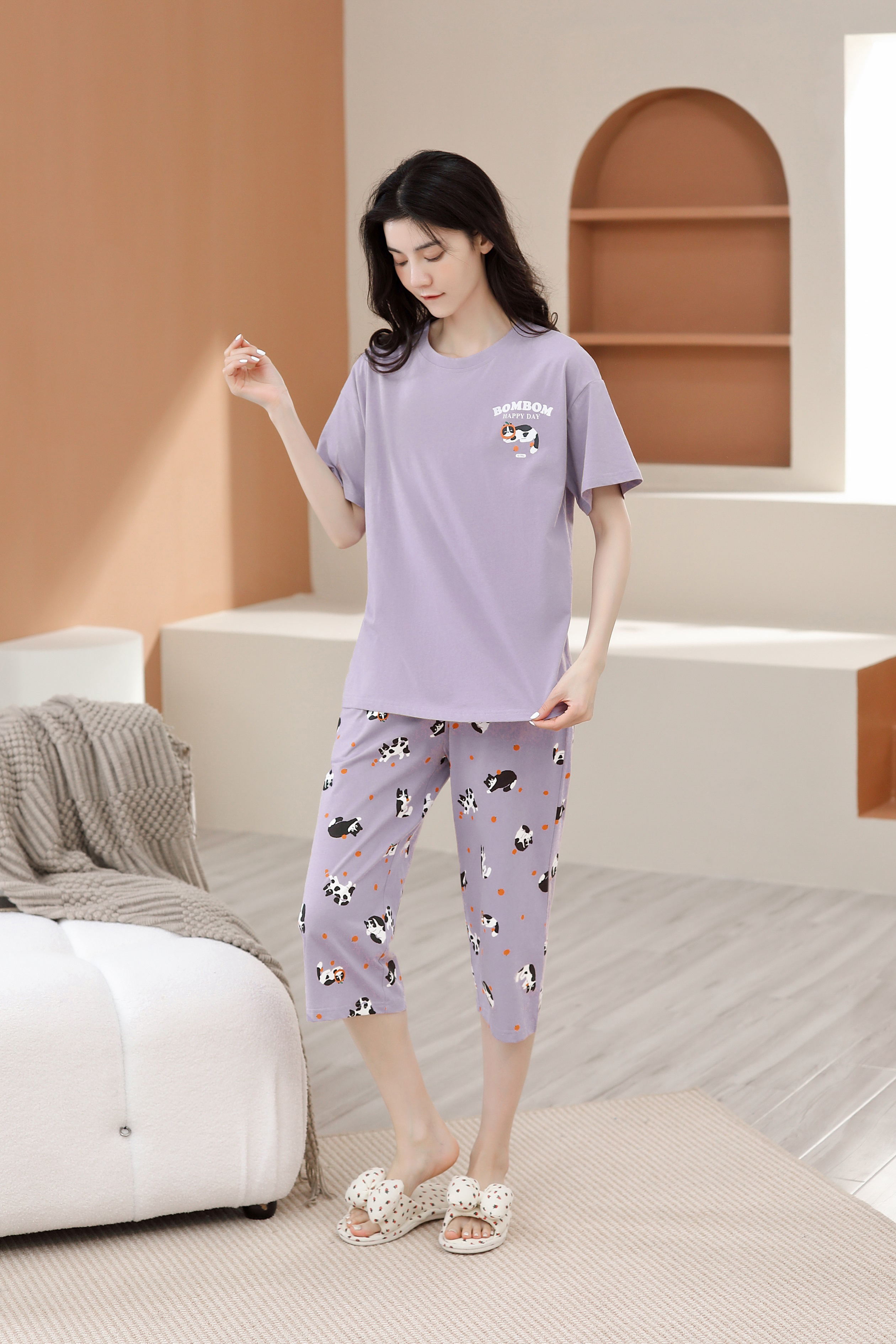 Quần áo mặc nhà cotton 5649