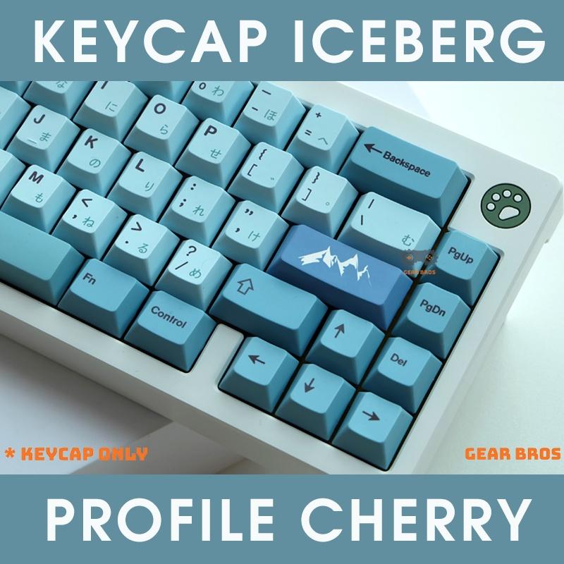 Keycap cho bàn phím Iceberg Thick PBT Cherry Profile 142 Phím | Gearbros