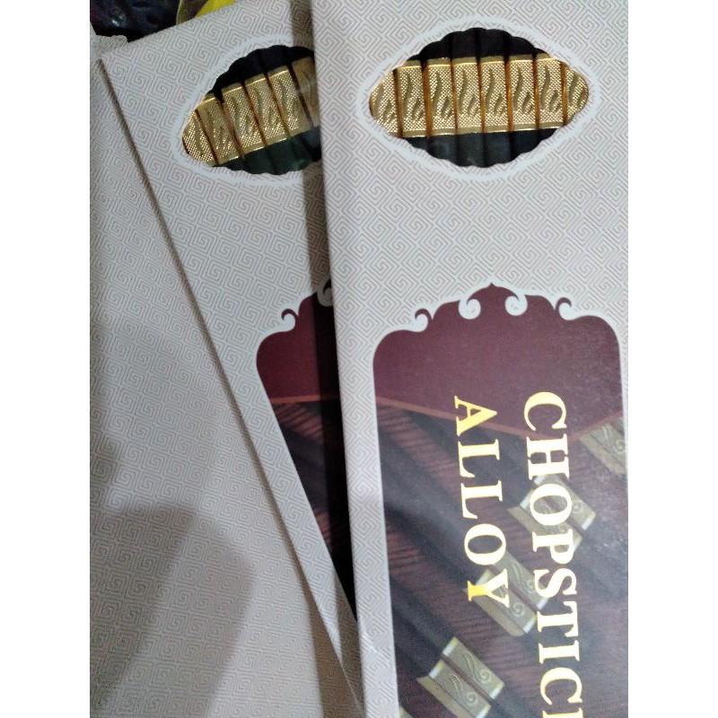 Đũa hợp kim mạ vàng hàng đẹp loại 1