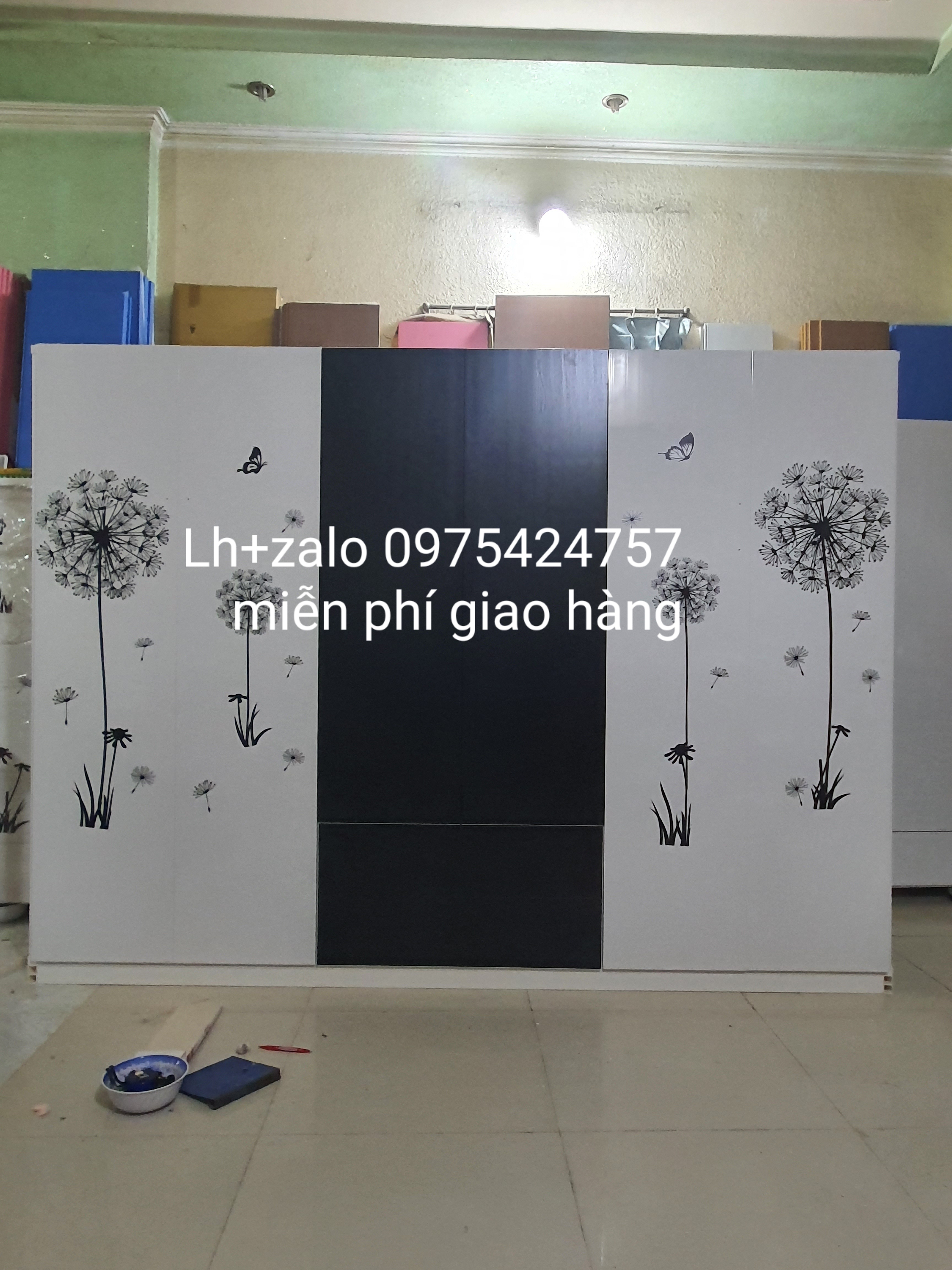 Tủ nhựa đài loan 6 cánh phối màu