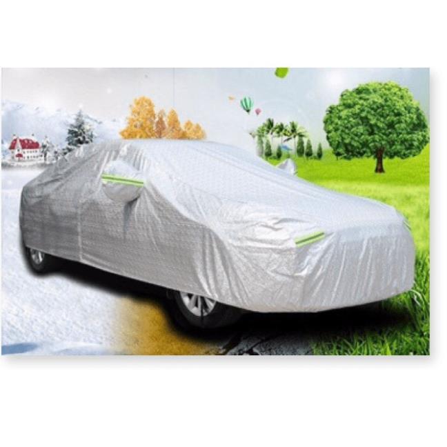 Bạt phủ xe ô tô 2 lớp tráng bạc cao cấp