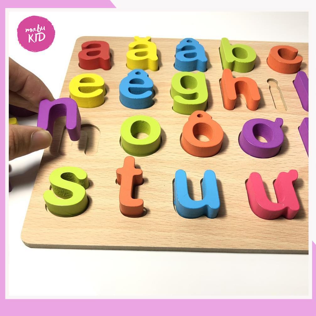 Bảng Chữ Cái Tiếng Việt Bằng Gỗ - Đồ Chơi Gỗ Thông Minh Cho Bé giúp bé Phát triển khả năng tư duy logic