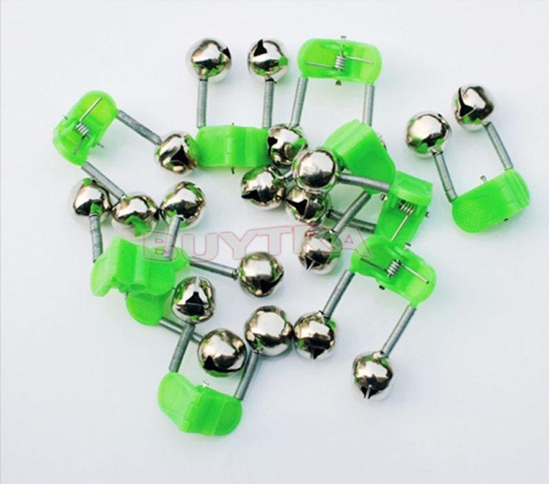 10Pcs Rod Clamp Fishing Tip Bite Lure Alarm Twin Ring