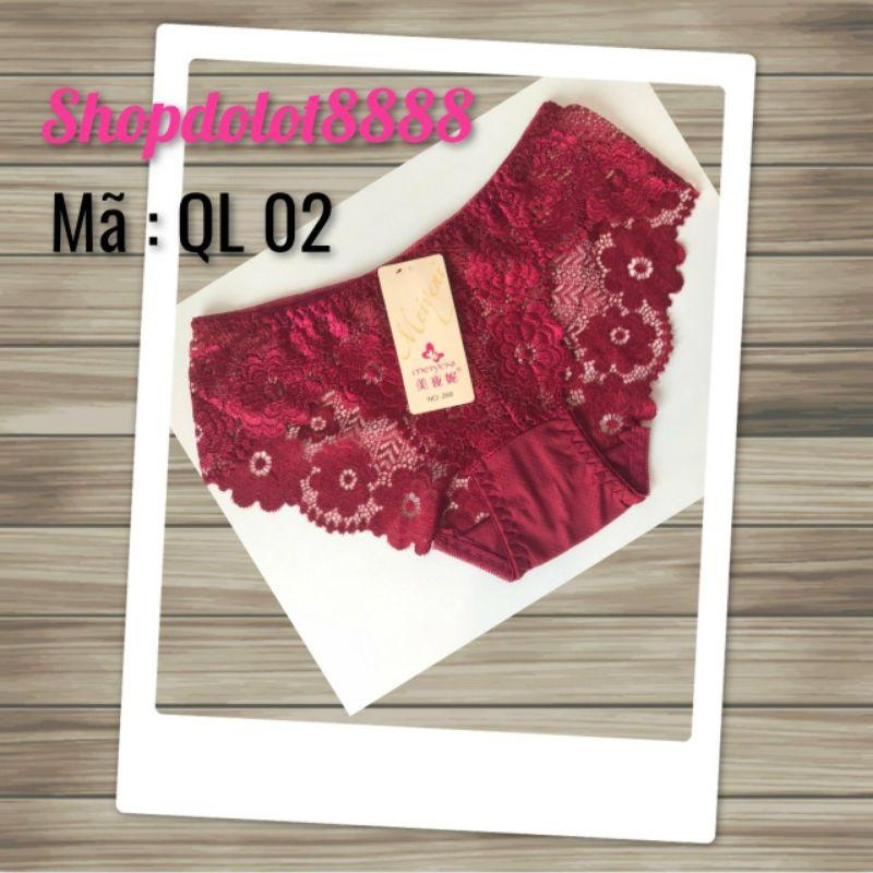 Quần lót ren chất liệu cotton co giãn tốt mã đặt hàng QL02
