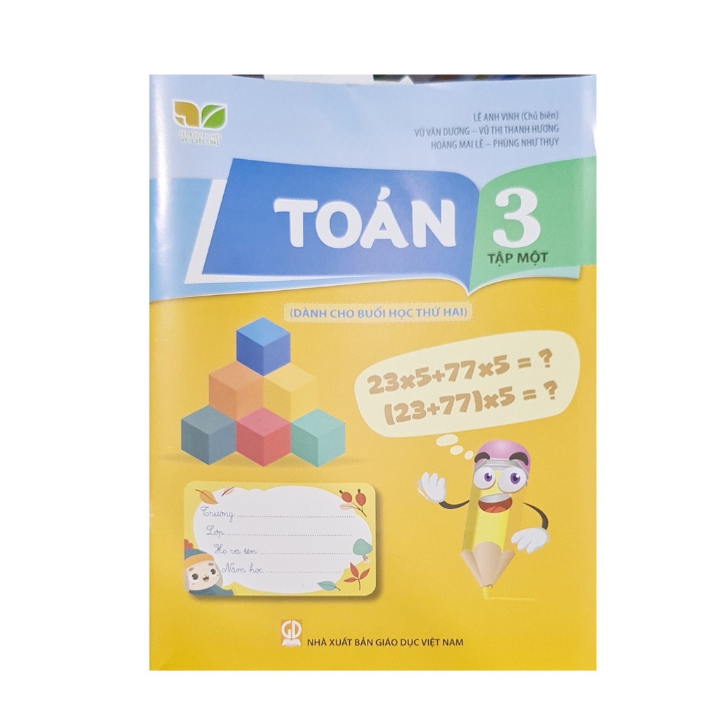 Sách - Combo 4 cuốn Toán + Tiếng việt lớp 3 tập 1+2 dành cho buổi học thứ hai