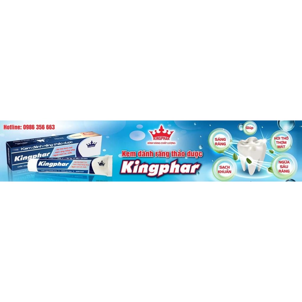 Kem đánh răng Thảo dược Kingphar , tube 100 gam