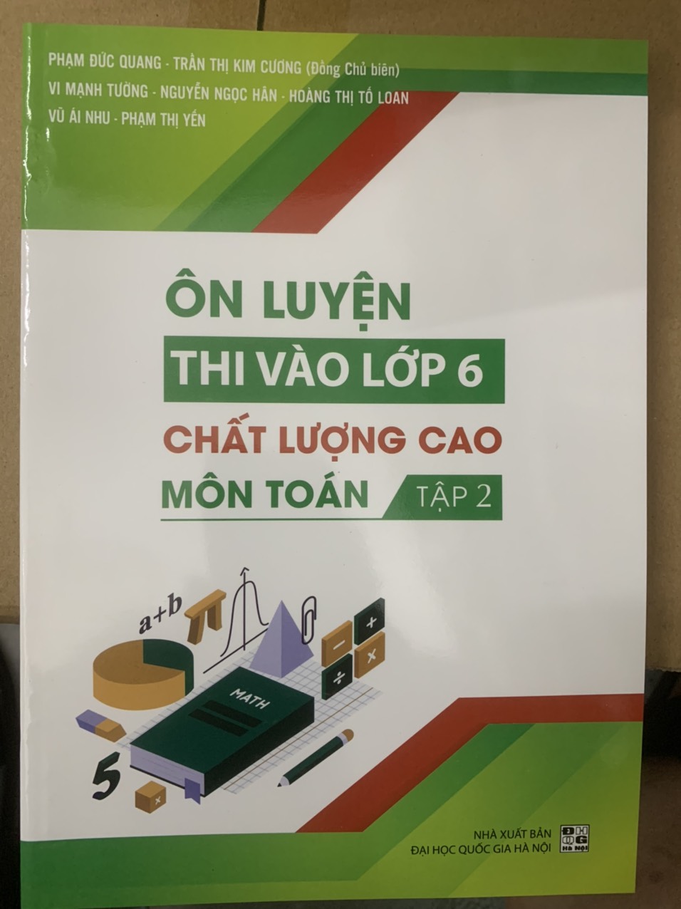 Sách combo Ôn luyện thi vào lớp 6 chất lượng cao môn Toán 2 tập