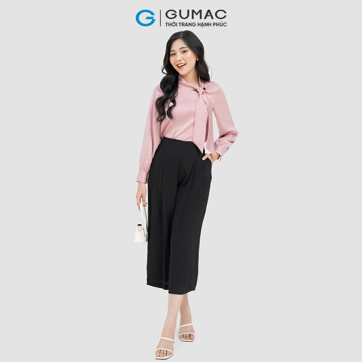 Quần culottes phối ly GUMAC QD04019