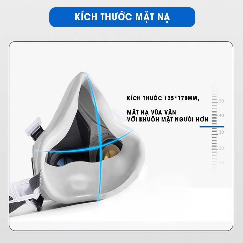 Mặt nạ phòng độc , mặt nạ chống độc kèm kính giá rẻ mặt nạ phòng độc, chống bụi, chống hơi độc hại, hóa chất, phòng cháy
