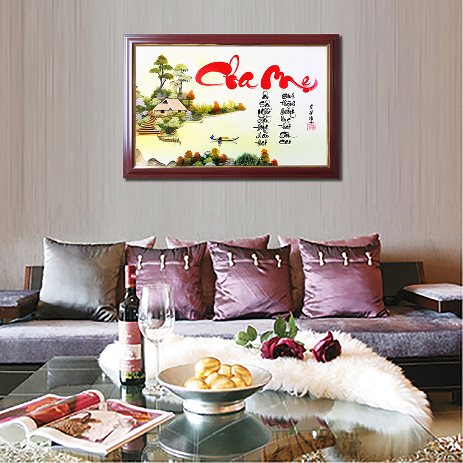 Tranh thư pháp Cha Mẹ
