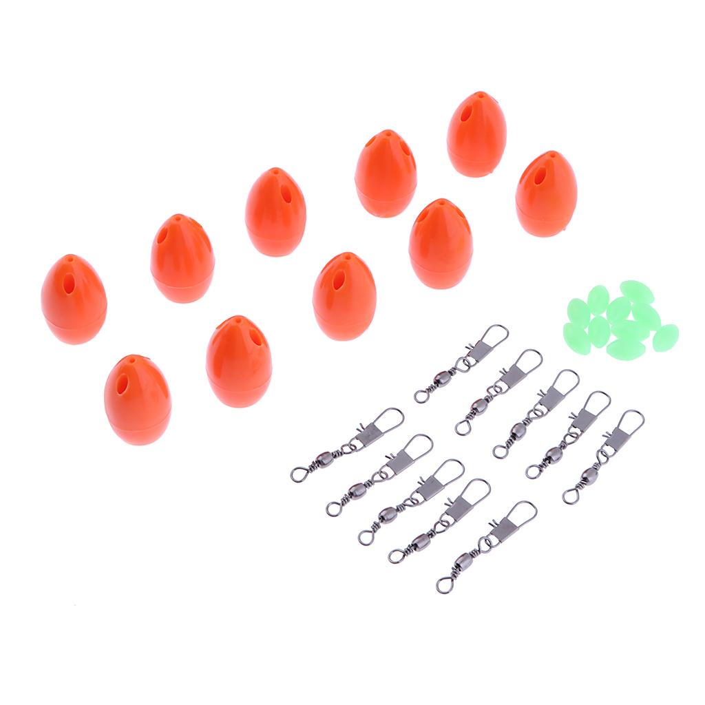 10pcs Floating Carp Coarse Trout Bass Sea Lure Fishing Tackle Orange