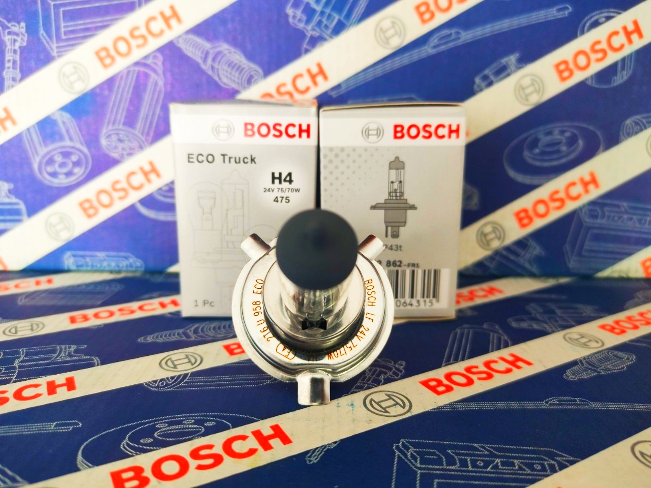 Bóng Đèn Xe Tải Bosch H4 24V 75/70W