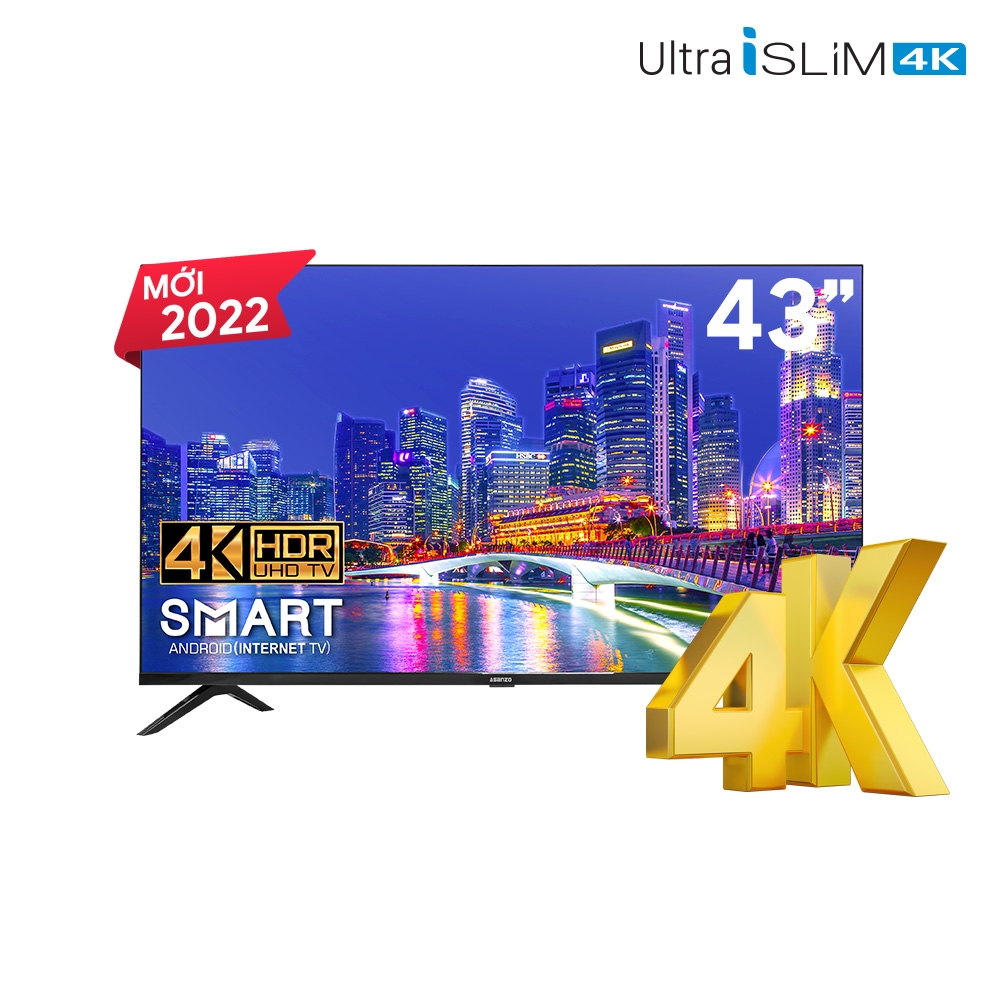 Android Tivi Asanzo 4K 43 inch 43U72 - Model 2022