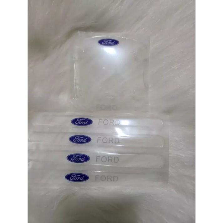 Bộ 8 Miếng dán Silicon chống xước hõm tay nắm cửa Ô tô, Miếng dán chống xước, làm từ chất liệu decal nylon trong suốt
