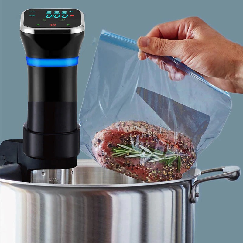 Máy nấu chậm Sous Vide Machine Precision Cooker Cảm ứng LED 1100W chống nước IPX7