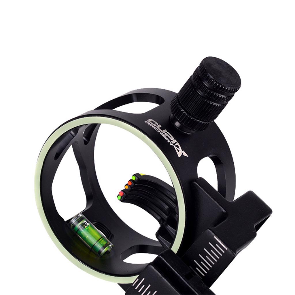Adjustable Bow Sight 5 Pin Compound Bow Aim Night visible Trainer